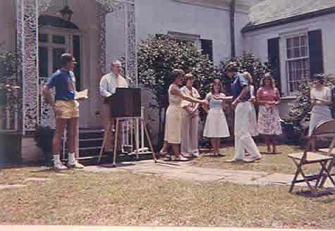 Ron in shorts at the 1981 luncheon.