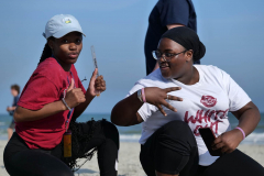 Scholars participate in the 2024 Super Weekend Beach Olympics.